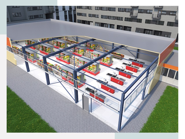 Строительство магазинов в Тара от 617 руб. за м²