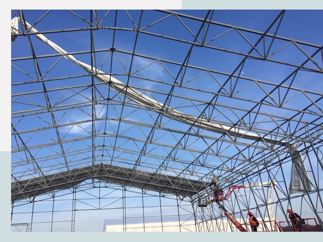 Шатровые ангары от 617 руб. в Таре и Омской области