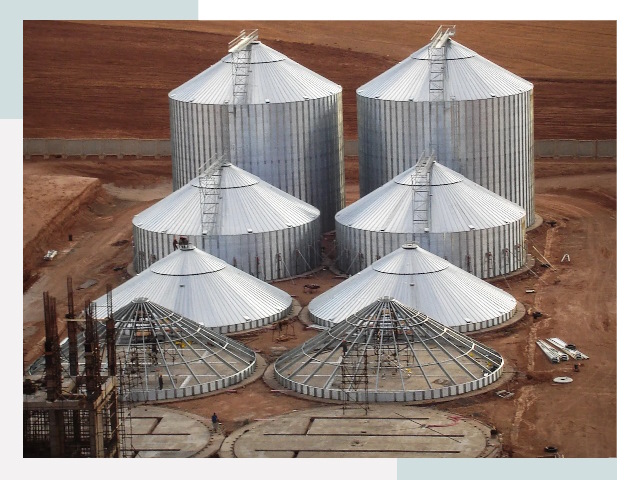 Строительство зерновых силосов в Таре