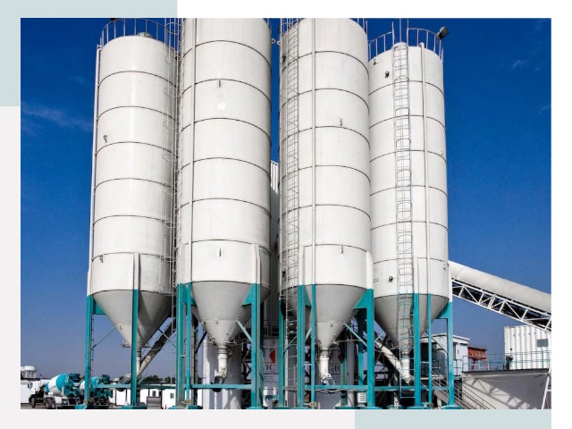 Строительство цементных силосов в Таре