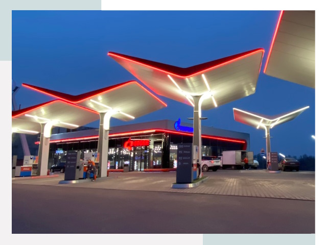 Навесы для АЗС в Таре