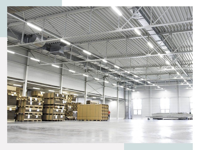 Освещение ангаров в Таре