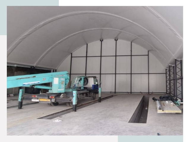 Внутреннее оснащение ангаров в Таре